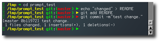 Git prompt screenshot